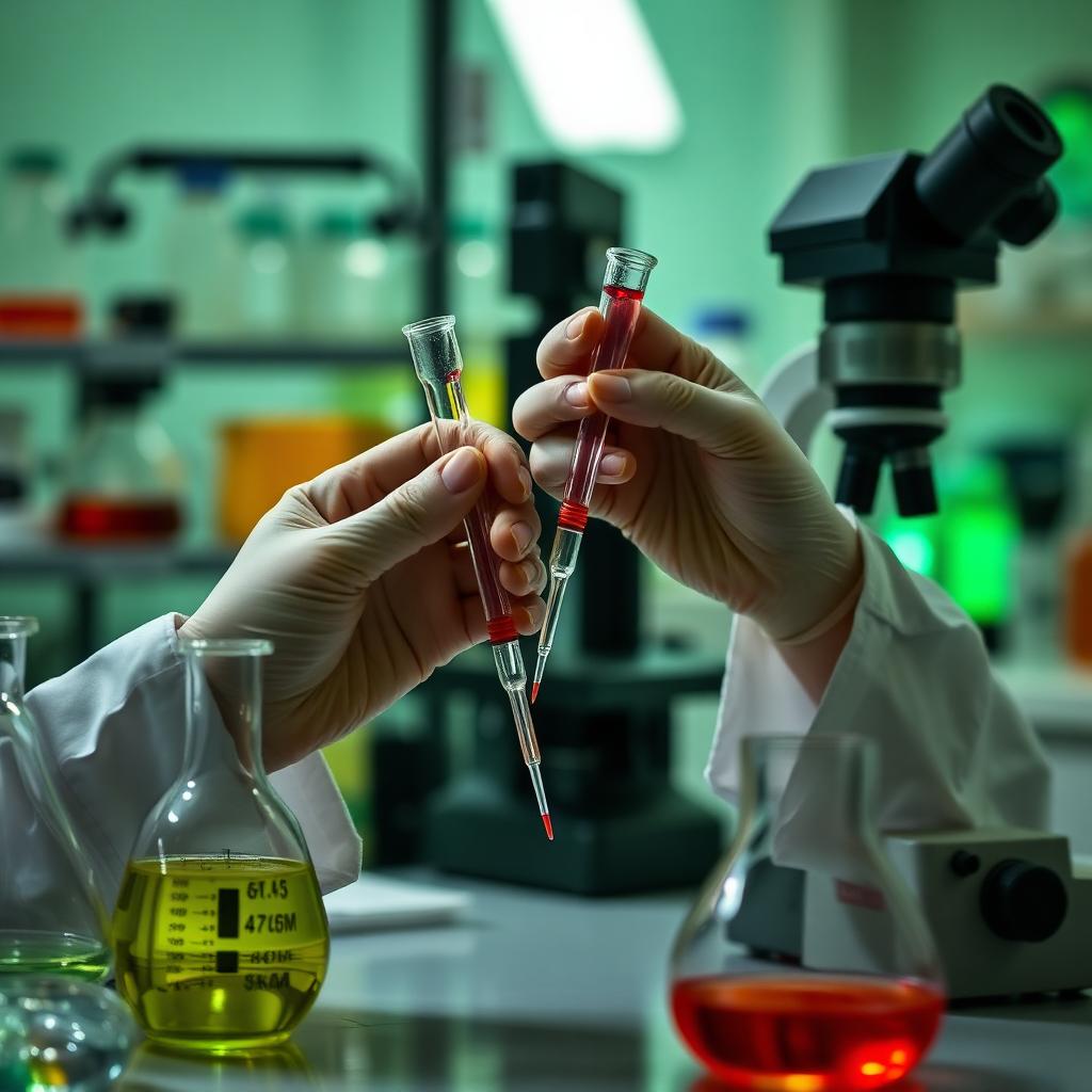 Cosmetic scientist formulating a new product at an R&D laboratory bench — Manufacturing Process Development engagement visual